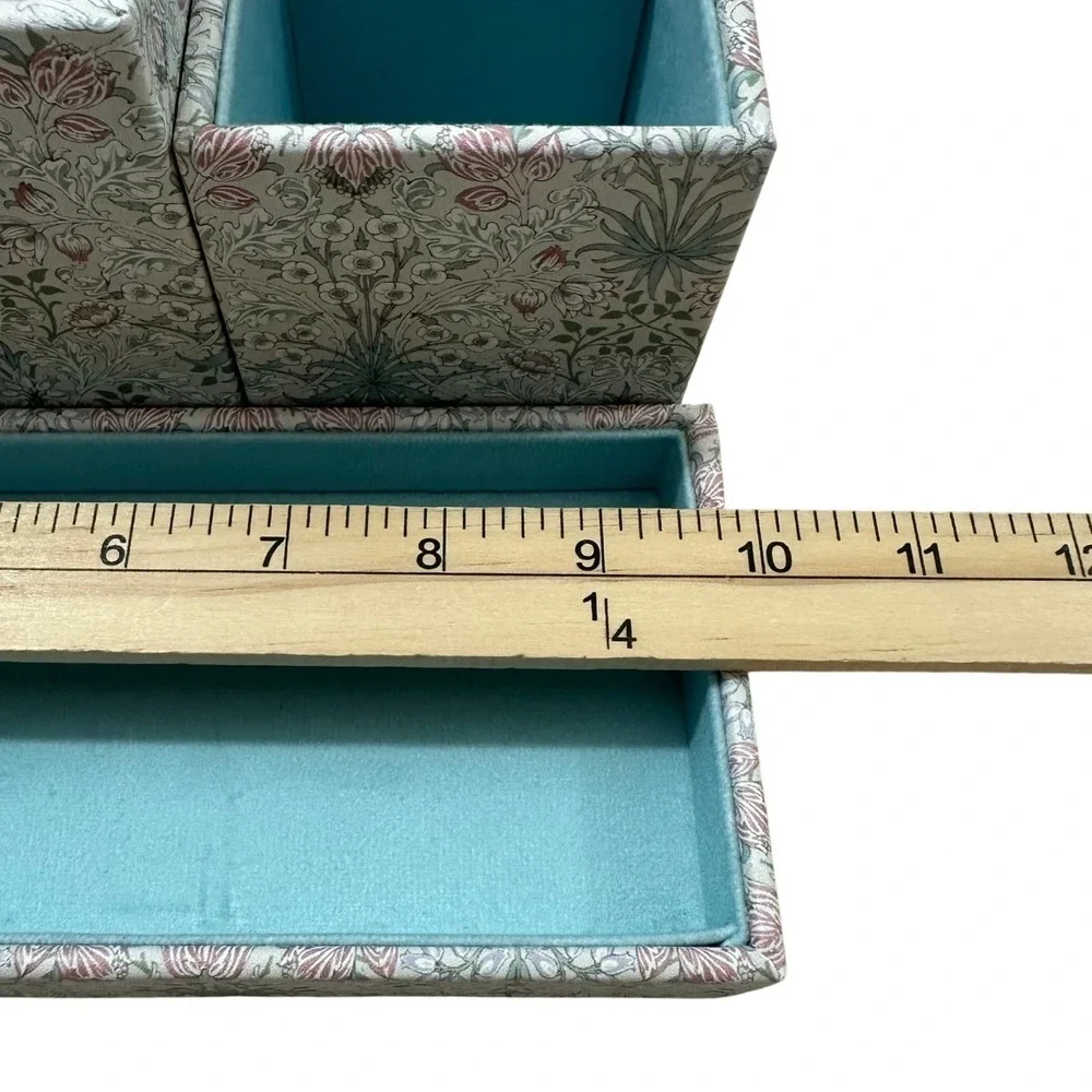 Morris & Co Hyacinth Multi-Purpose Storage 4 Piece Desk Vanity Organizer Set
